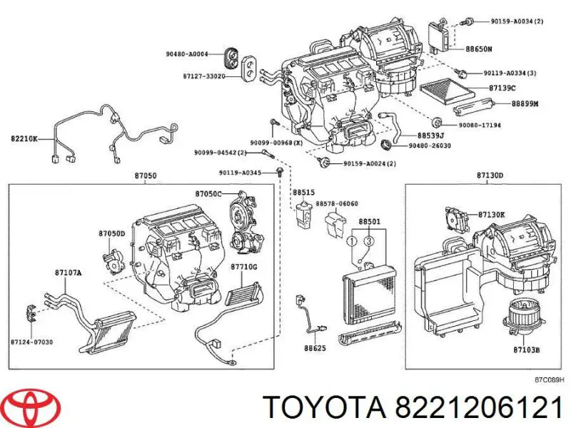  Toyota 8221206121 ціна, від 60.81 USD