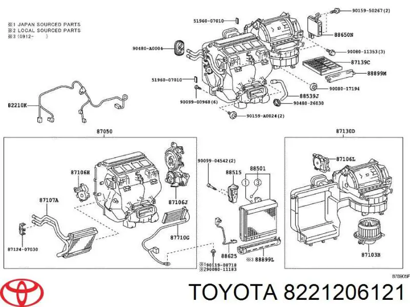 8221206121 Toyota 