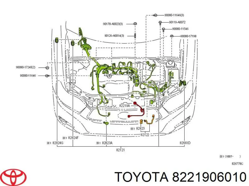 Купити 8221906010 Toyota 