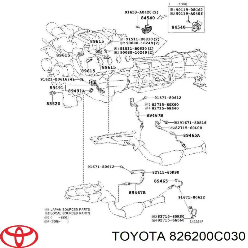  826200C030 Toyota