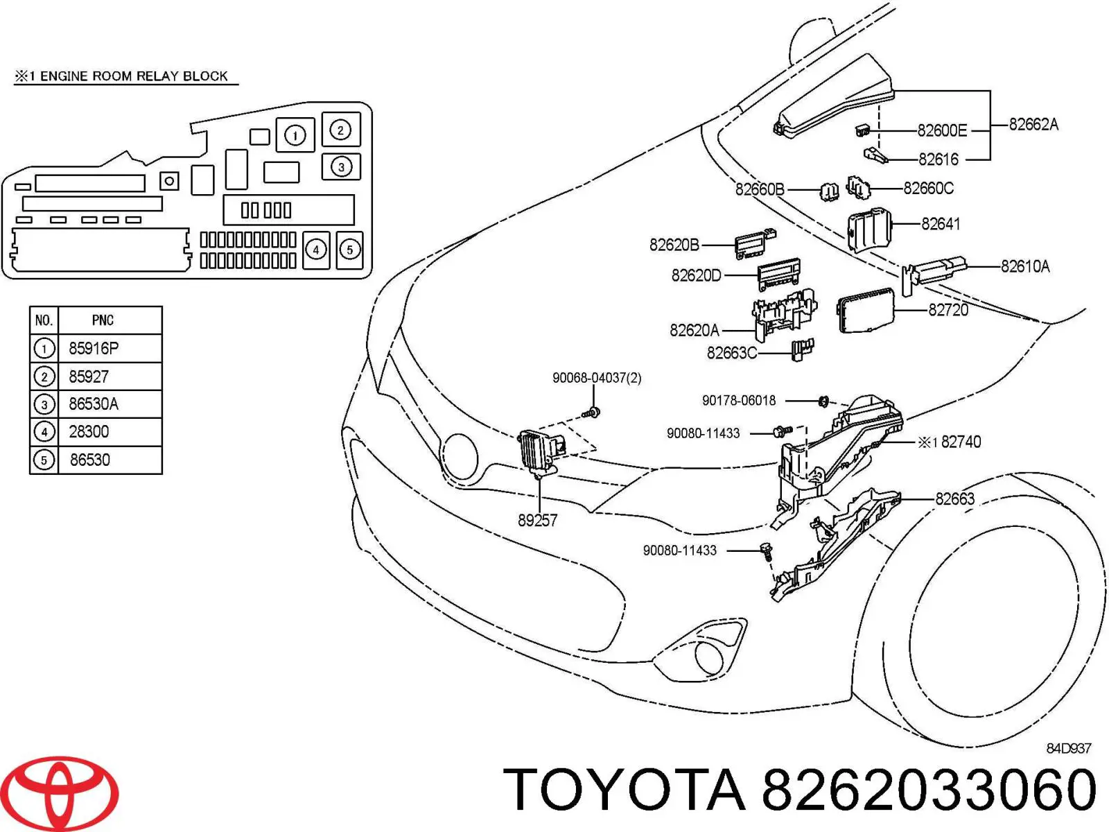 Коробка запобіжників Toyota 8262033060 ціна, від 19.06 USD