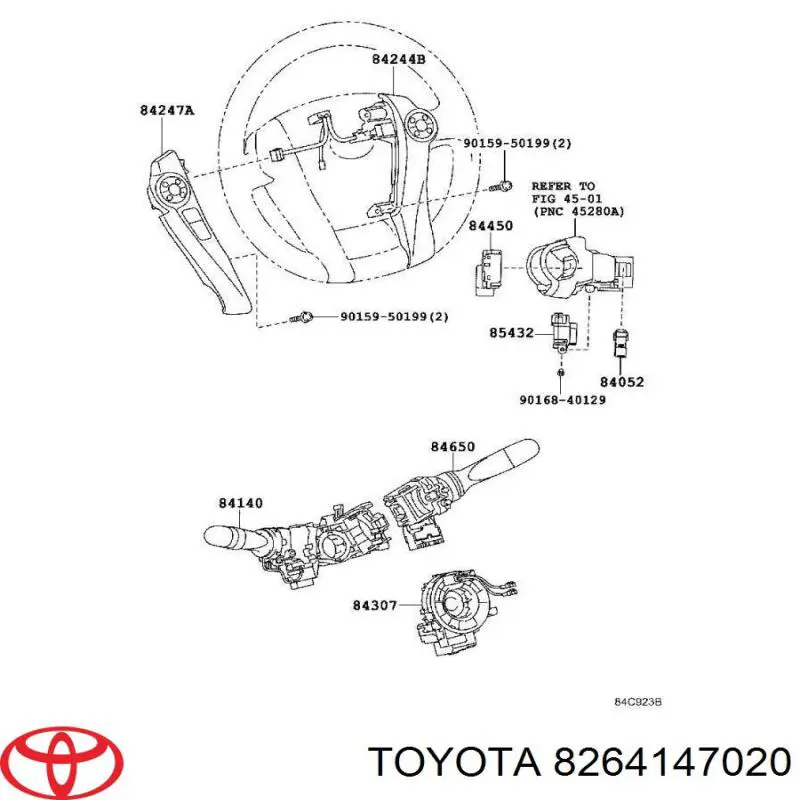 Реле електричне багатофункціональне 8264147020 Toyota