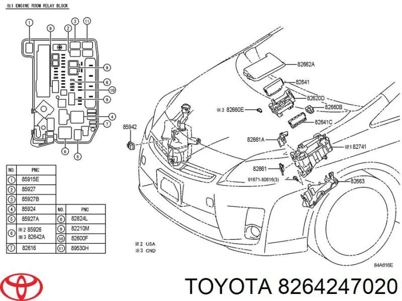8264247020 Toyota 