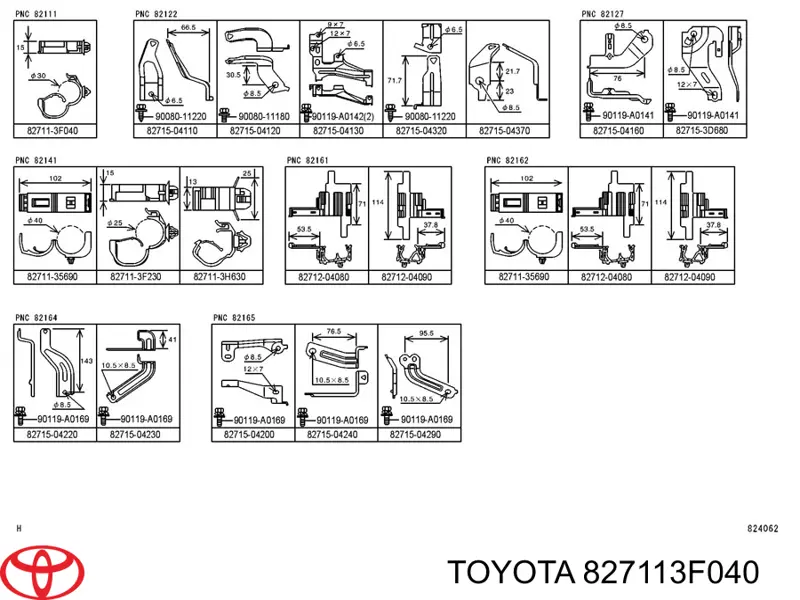 827113F040 Toyota 
