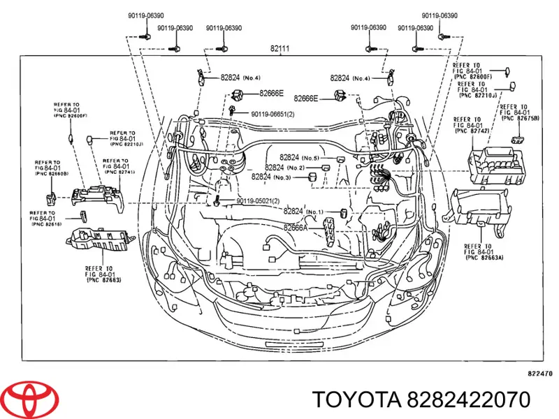  Toyota 8282422070 ціна, від 31.67 USD