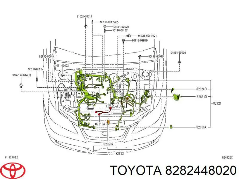 8282448020 Toyota 