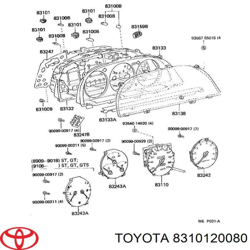  Toyota 8310120080 ціна, від 4.55 USD