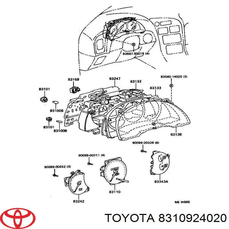  8310924020 Toyota