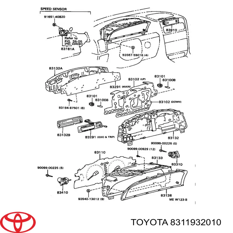  Toyota 8311932010 ціна, від 2.46 USD