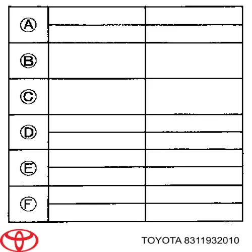  8311932010 Toyota