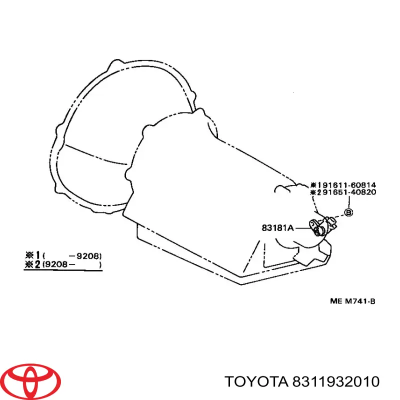 Купити 8311932010 Toyota 