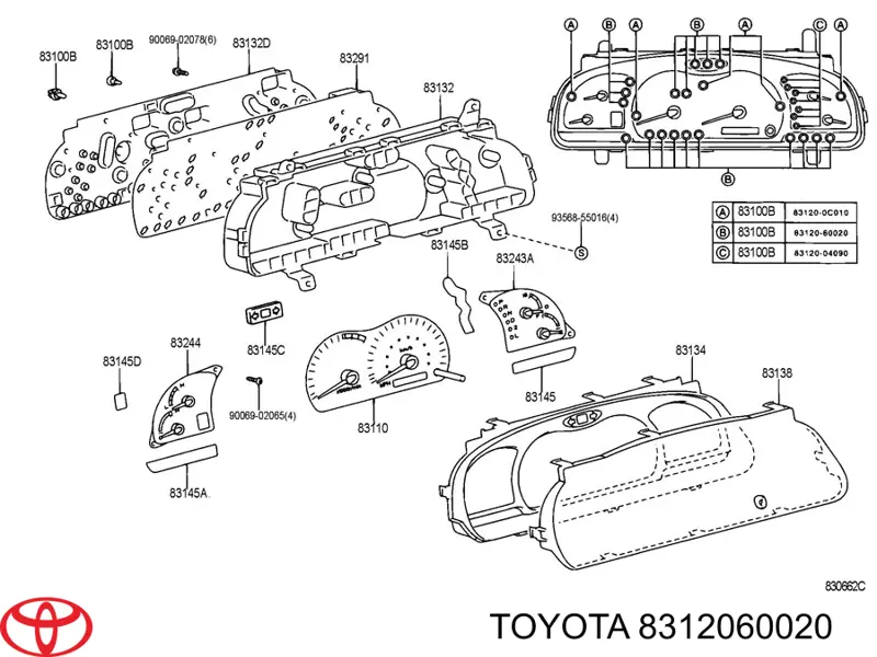 Toyota 8312060020 ціна, від 2.81 USD