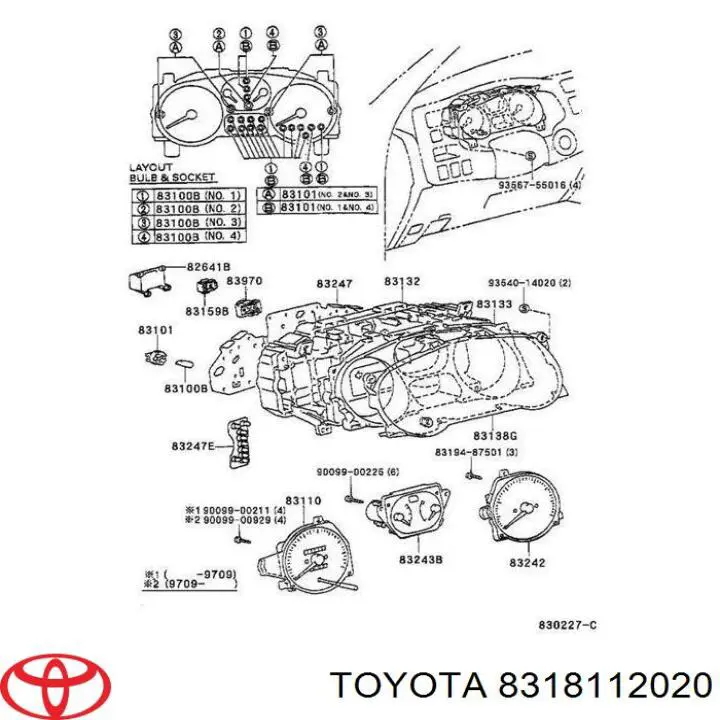 8318112020 Toyota датчик швидкості