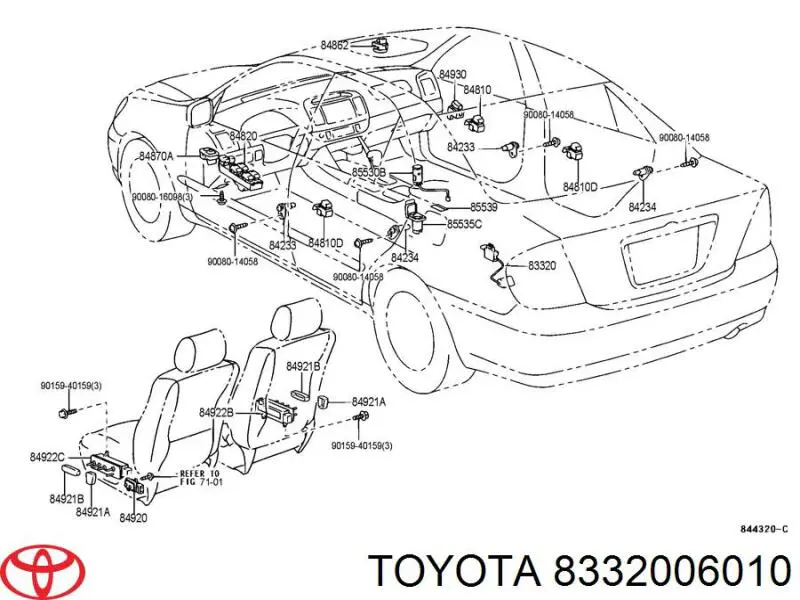 Купити 8332006010 Toyota Датчик рівня палива в бензобаку