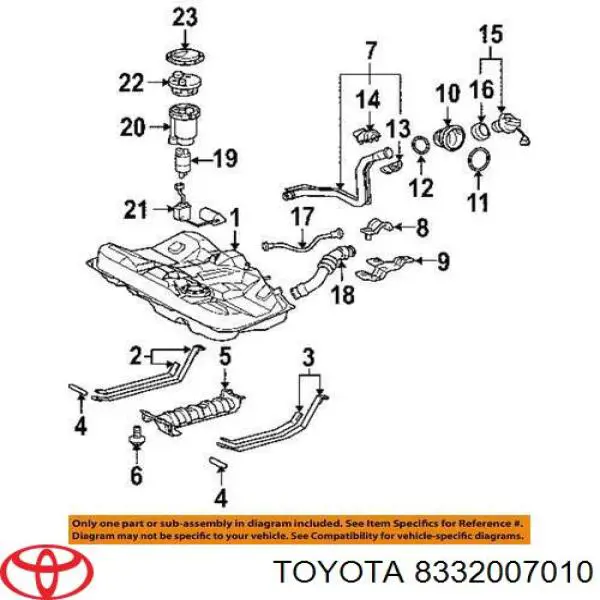 8332007010 Toyota Датчик бензобака