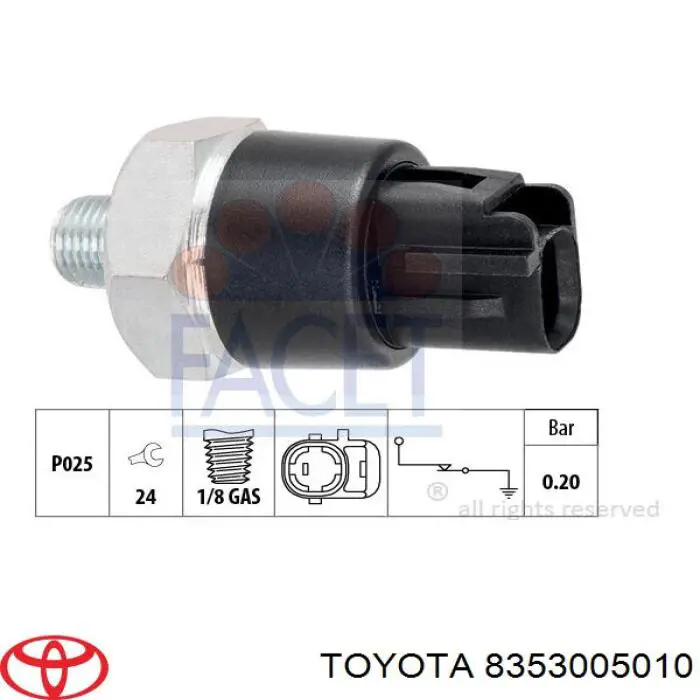 Купити 8353005010 Toyota Датчик тиску масла