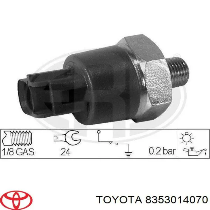 Манометри (показник тиску масла) Toyota 8353014070 ціна, від 4.56 USD