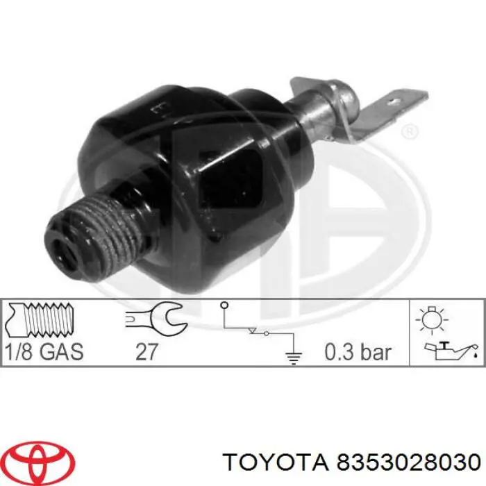 Манометри (показник тиску масла) Toyota 8353028030 ціна, від 3.80 USD