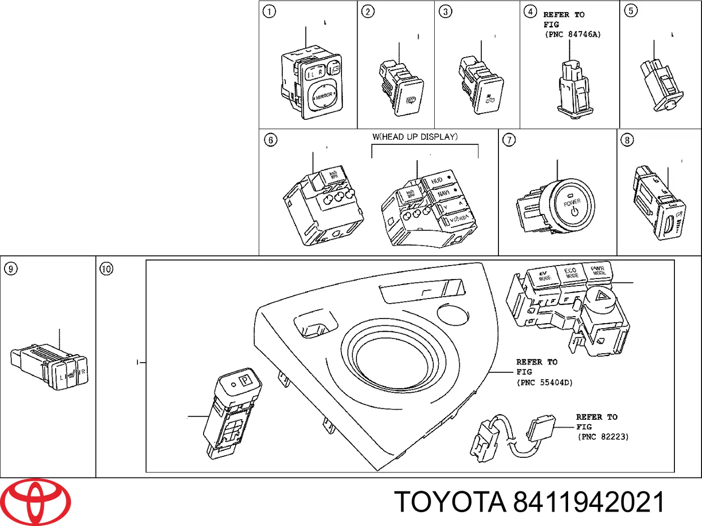  Toyota 8411942021 ціна, від 3.52 USD