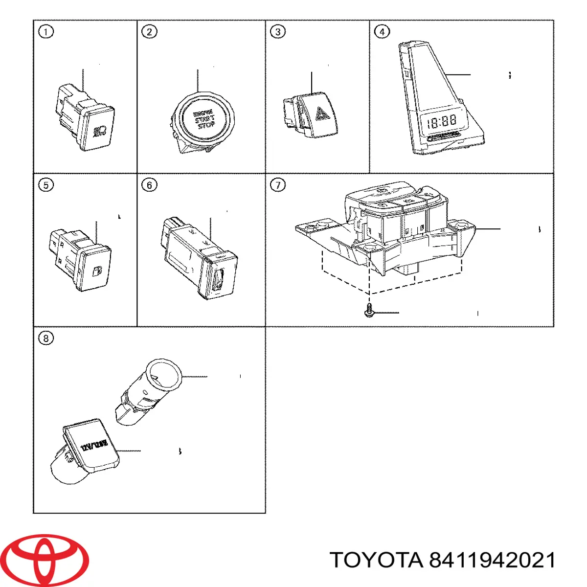 8411942021 Toyota 