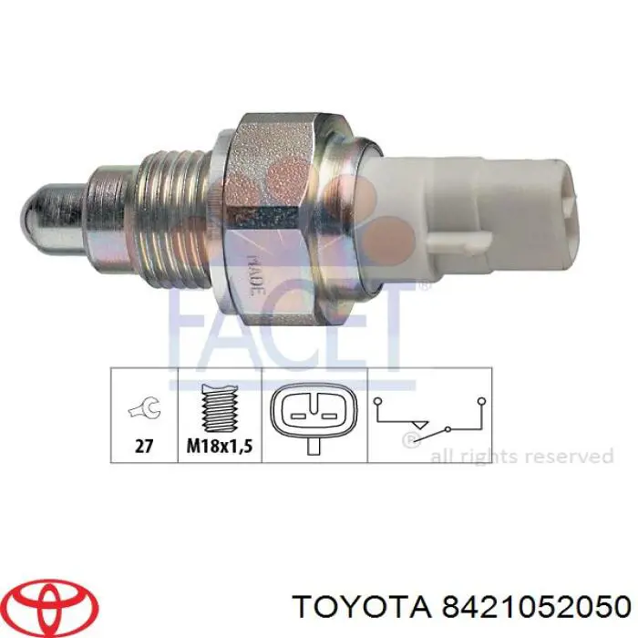 Датчик ліхтарів заднього ходу Toyota 8421052050 ціна, від 12.33 USD