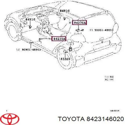  Toyota 8423146020 ціна, від 5.84 USD