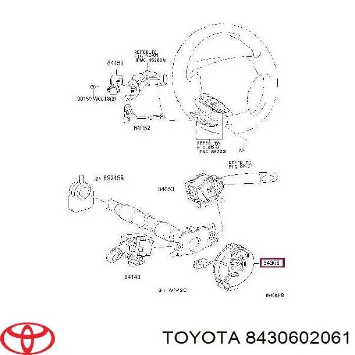 8430602061 Toyota кільце airbag контактне
