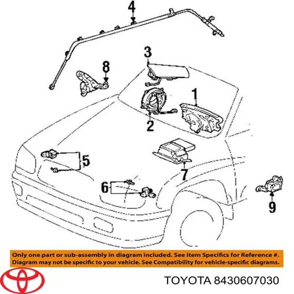 Шлейф керма Toyota 8430607030 ціна, від 84.36 USD