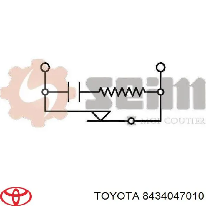 Жабка тормозу 8434047010 Toyota