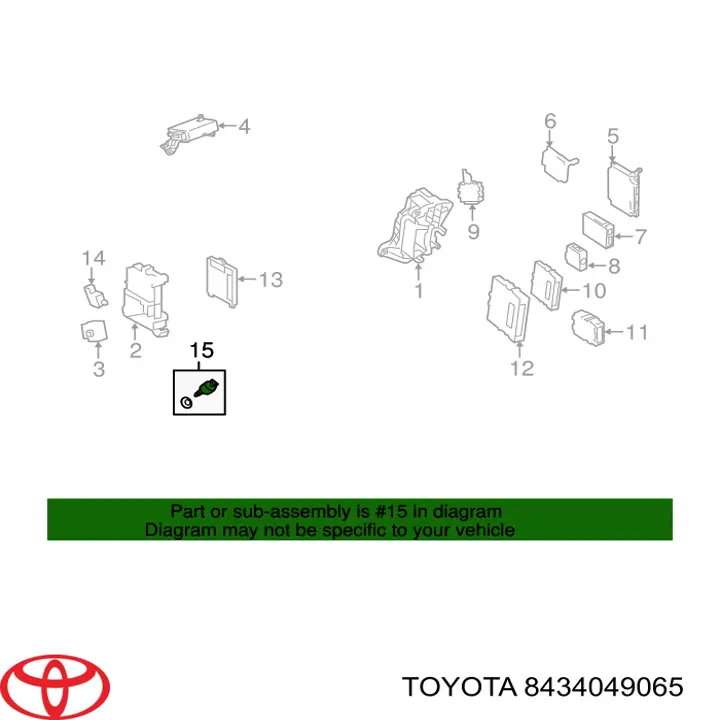 Кнопка стоп-сигналу Toyota 8434049065 ціна, від  USD