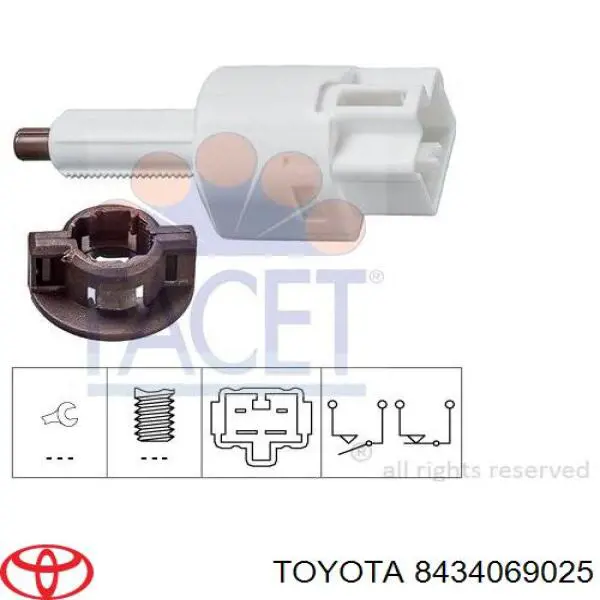 Купити 8434069025 Toyota Датчик педалі гальма