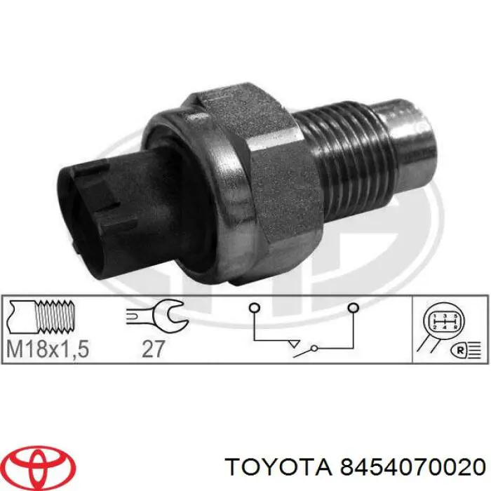 Датчик ліхтарів заднього ходу Toyota 8454070020 ціна, від 16.27 USD