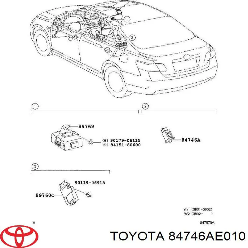  Toyota 84746AE010