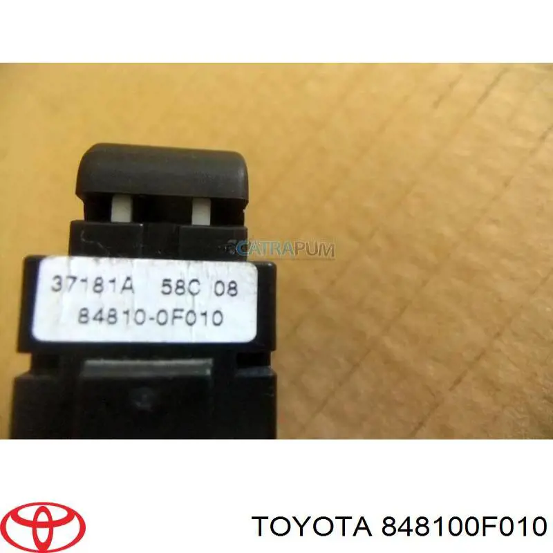 Кнопка вмикання двигуна склопідіймача передня права 848100F010 Toyota
