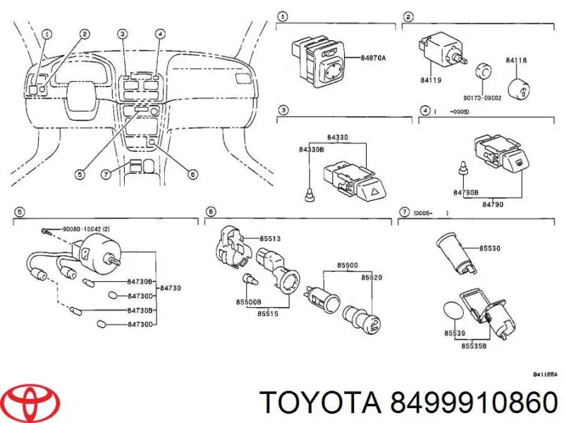  Toyota 8499910860 ціна, від 5.76 USD
