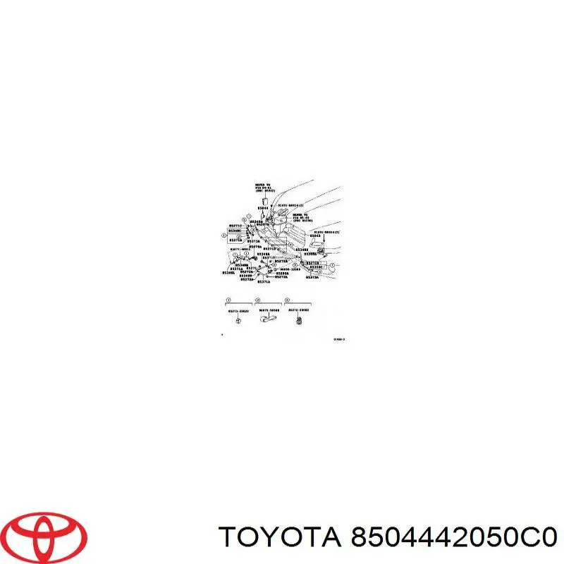 8504442050C0 Toyota накладка форсунки омивача фари передньої