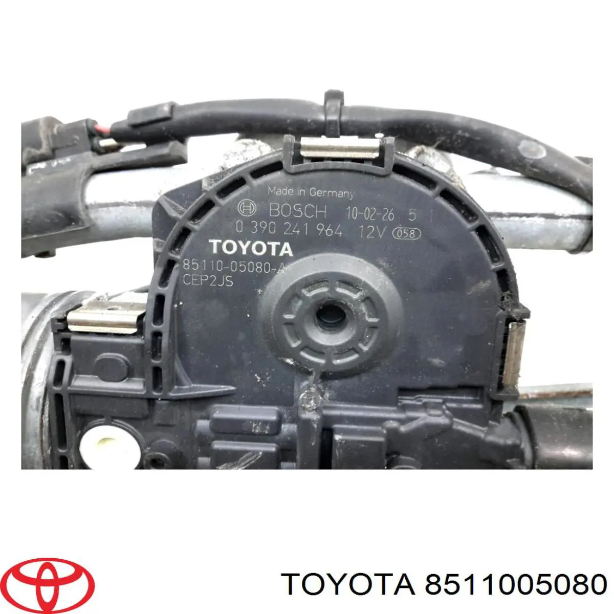8511005080 Toyota Мотор склоочисника скла (трапеції)