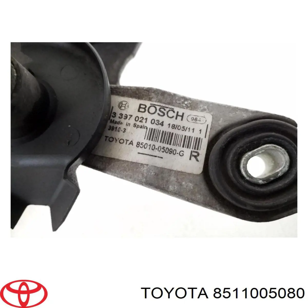 Двигун склоочисника лобового скла (трапеції) 8511005080 Toyota