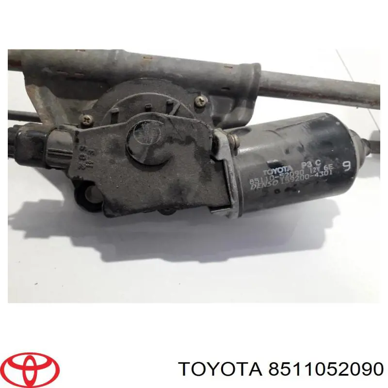 Двигун склоочисника лобового скла (трапеції) Toyota Yaris VERSO (NCP2) (Тойота Яріс)