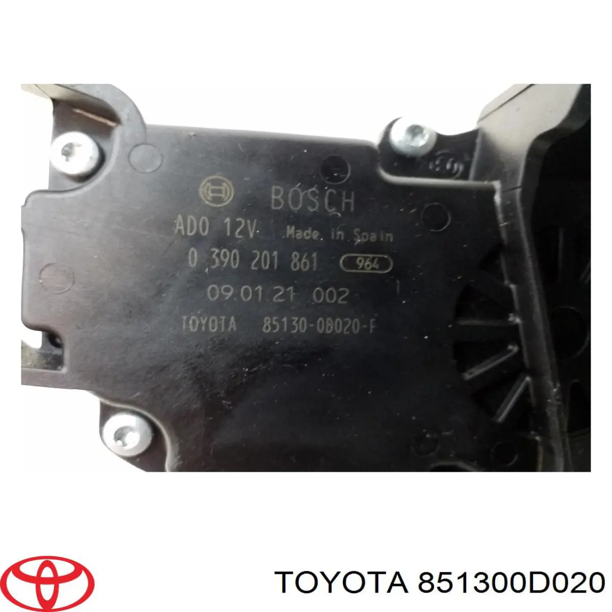 Купити 851300D020 Toyota Двигун склоочисника заднього скла