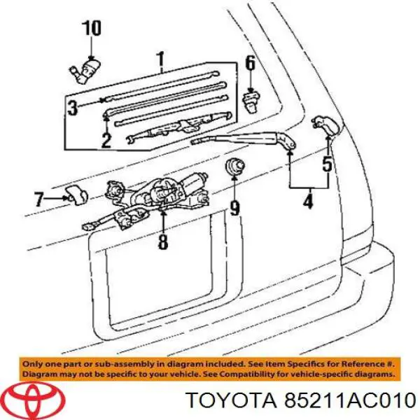  Toyota 85211AC010 ціна, від 15.20 USD