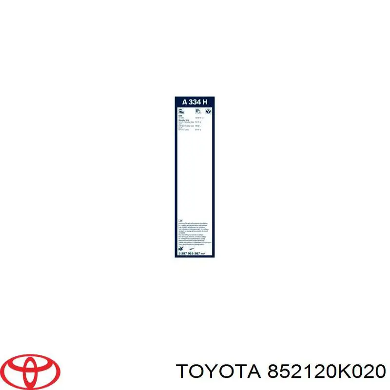 Купити 852120K020 Toyota Щітка-двірник лобового скла, пасажирська