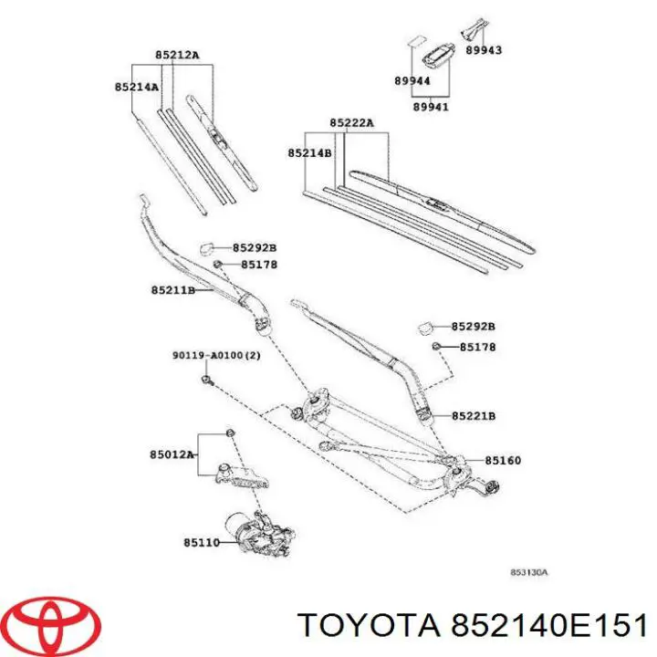 852140E151 Toyota 