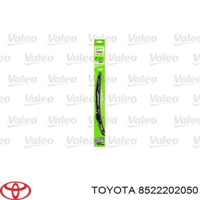 Щітка-двірник лобового скла, водійська Toyota 8522202050 ціна, від 6.06 USD