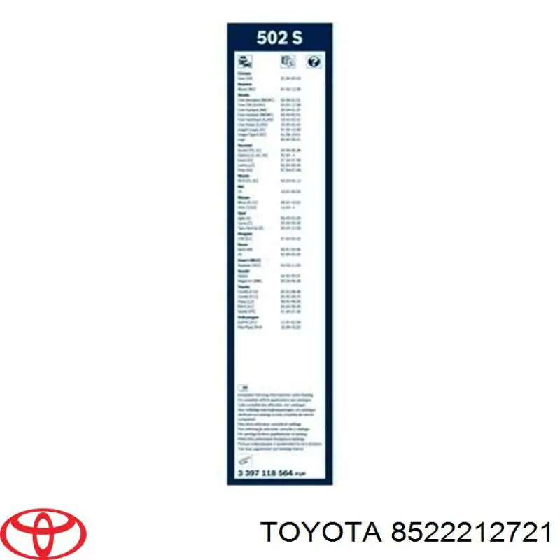Щітка-двірник лобового скла, пасажирська 288906316R Renault (RVI)