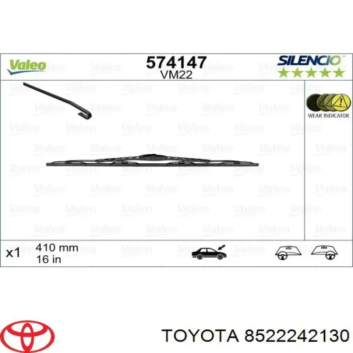  Toyota 8522242130 ціна, від 16.40 USD