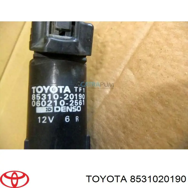 8531020190 Toyota насос-двигун омивача скла, переднього