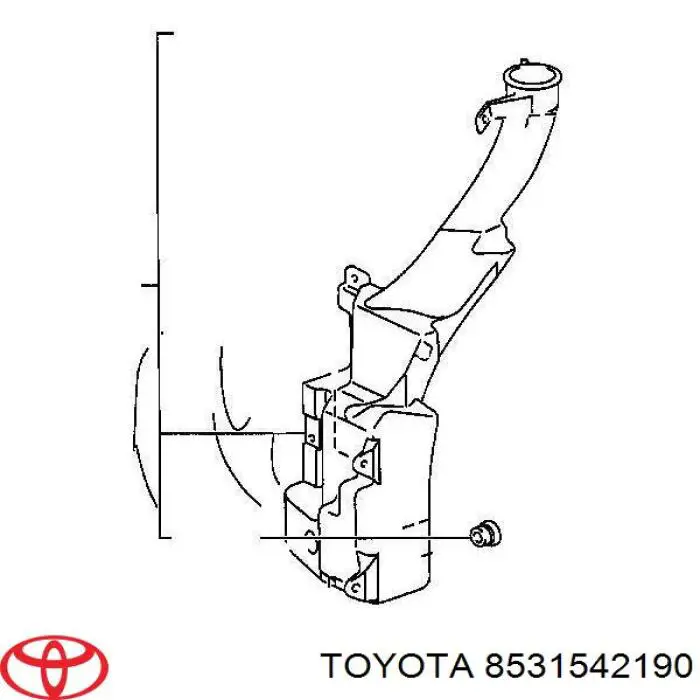 Бачок омивача лобового скла Toyota RAV4 II позашляховик (XA2) (2000 - 2005) ціна, від 122.22 USD