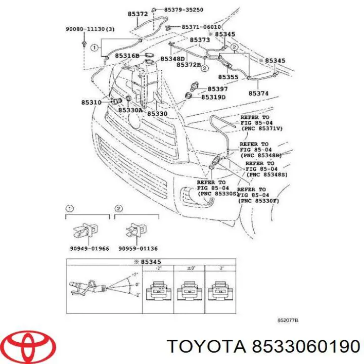 Насос омивача Toyota Prius 