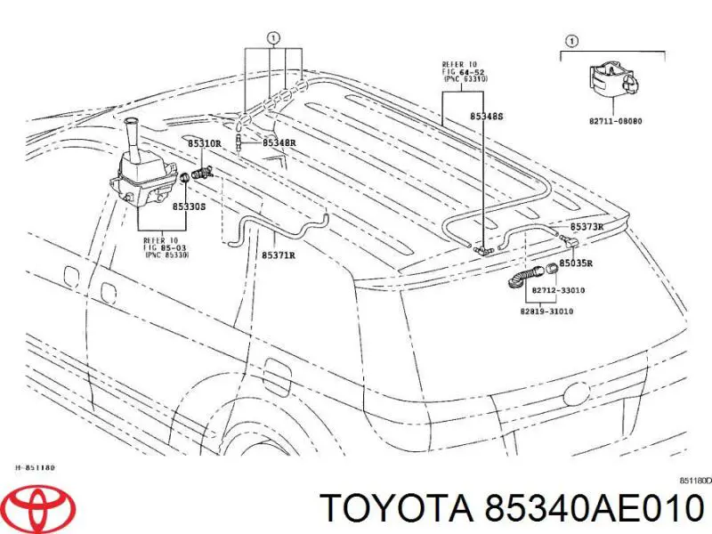 Купити 85340AE010 Toyota 